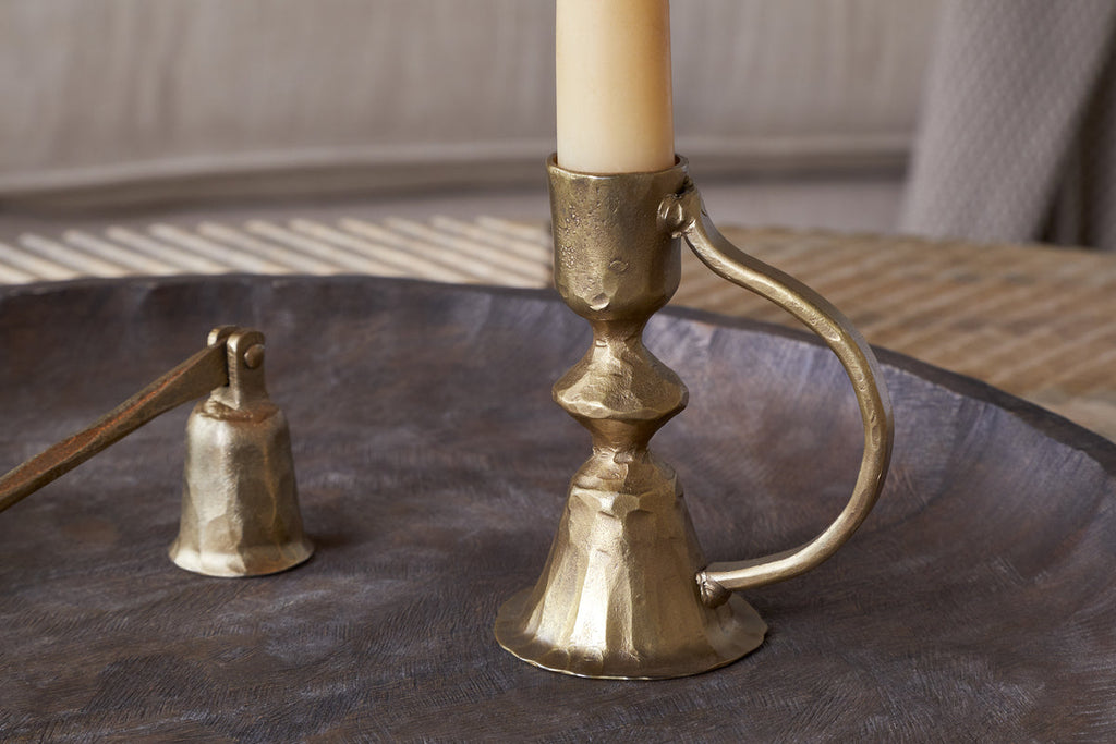 Bougeoir Prema - Laiton antique