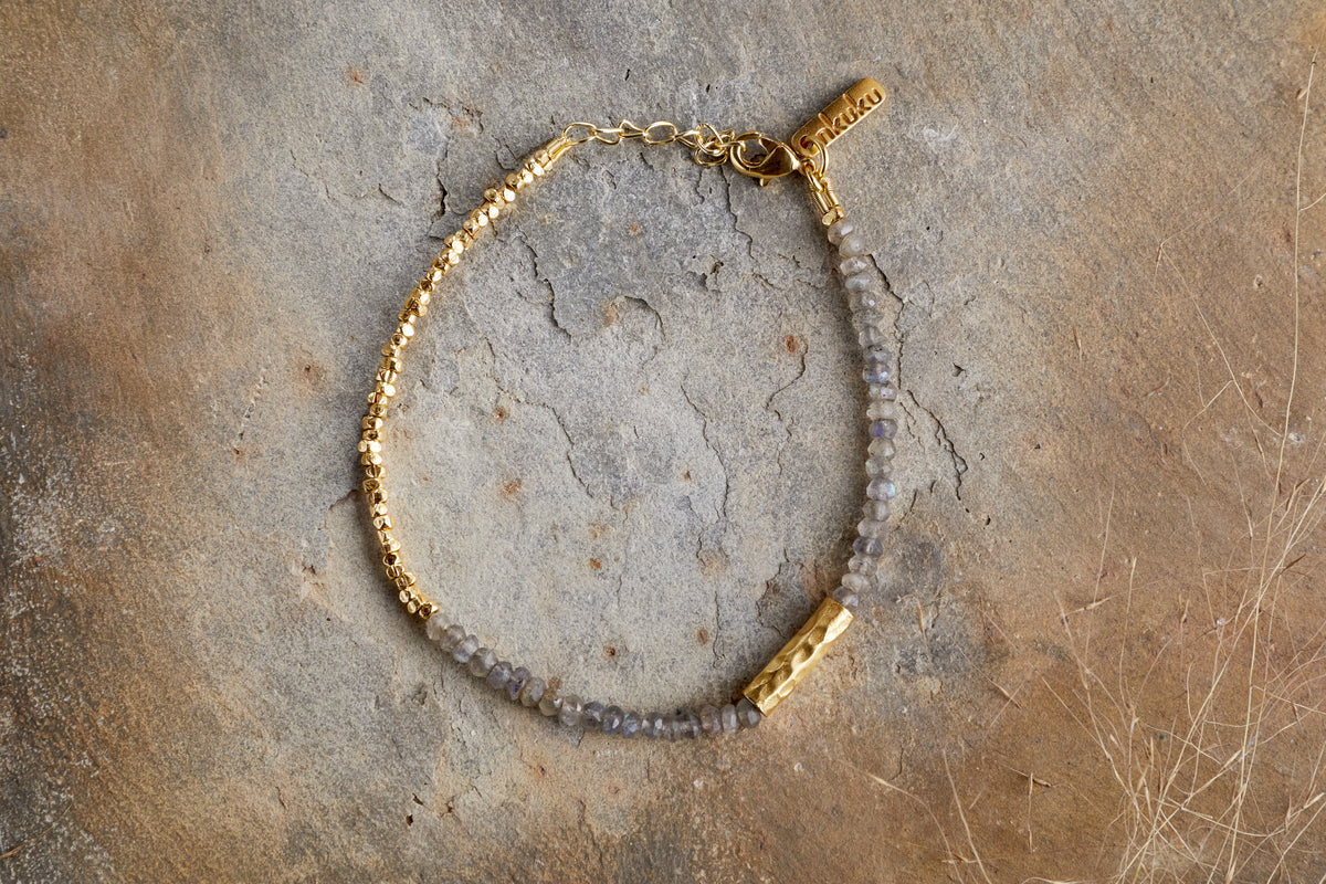 Bracelet Perdu Labradorite - Or