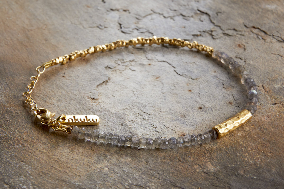 Bracelet Perdu Labradorite - Or