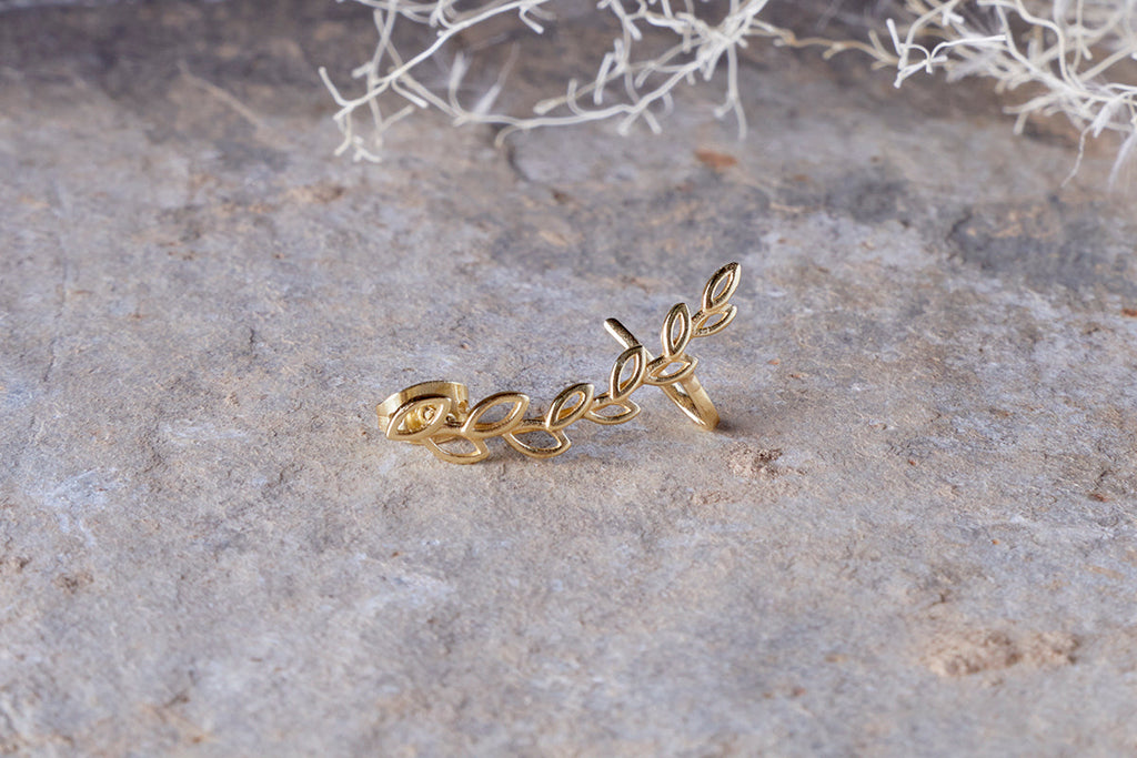 Boucles d'oreilles grimpantes Pritee - Or