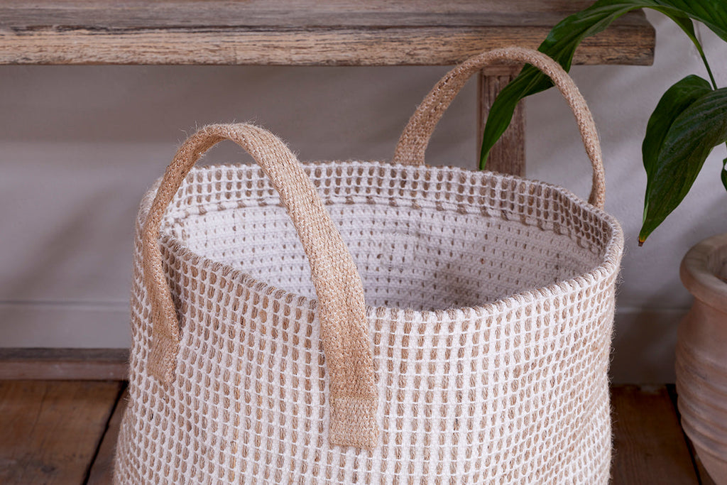 Panier Rohia - Naturel &amp; Crème