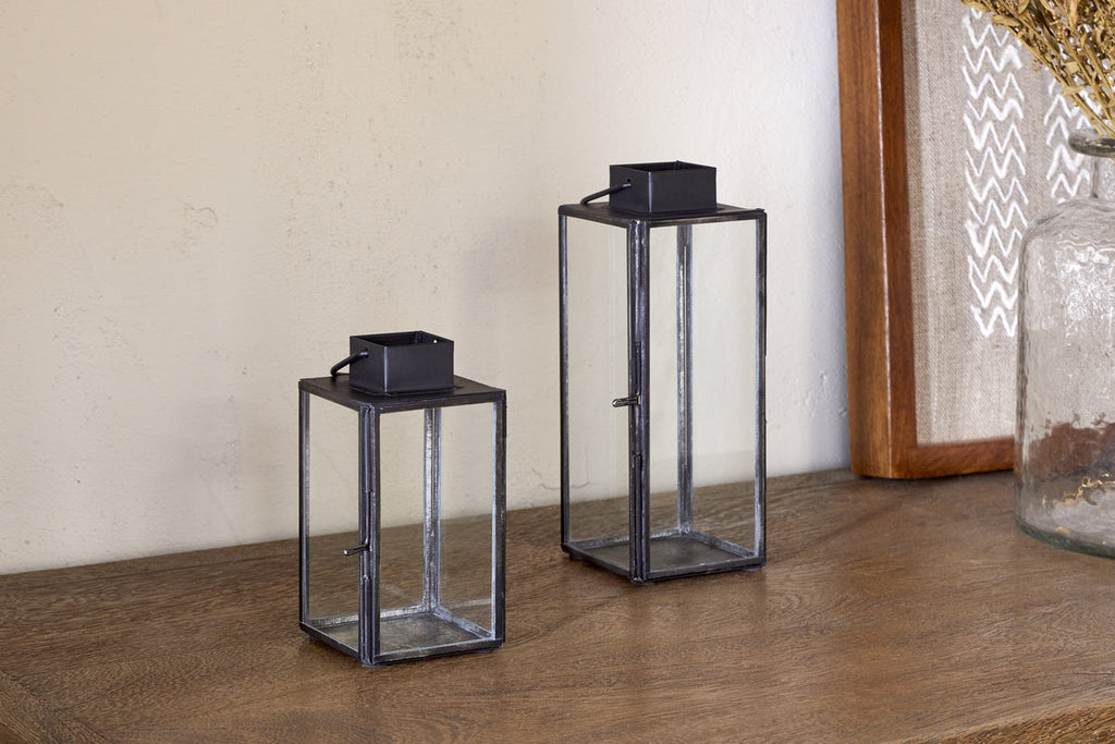 Mini lanterne de table Sia - Noir