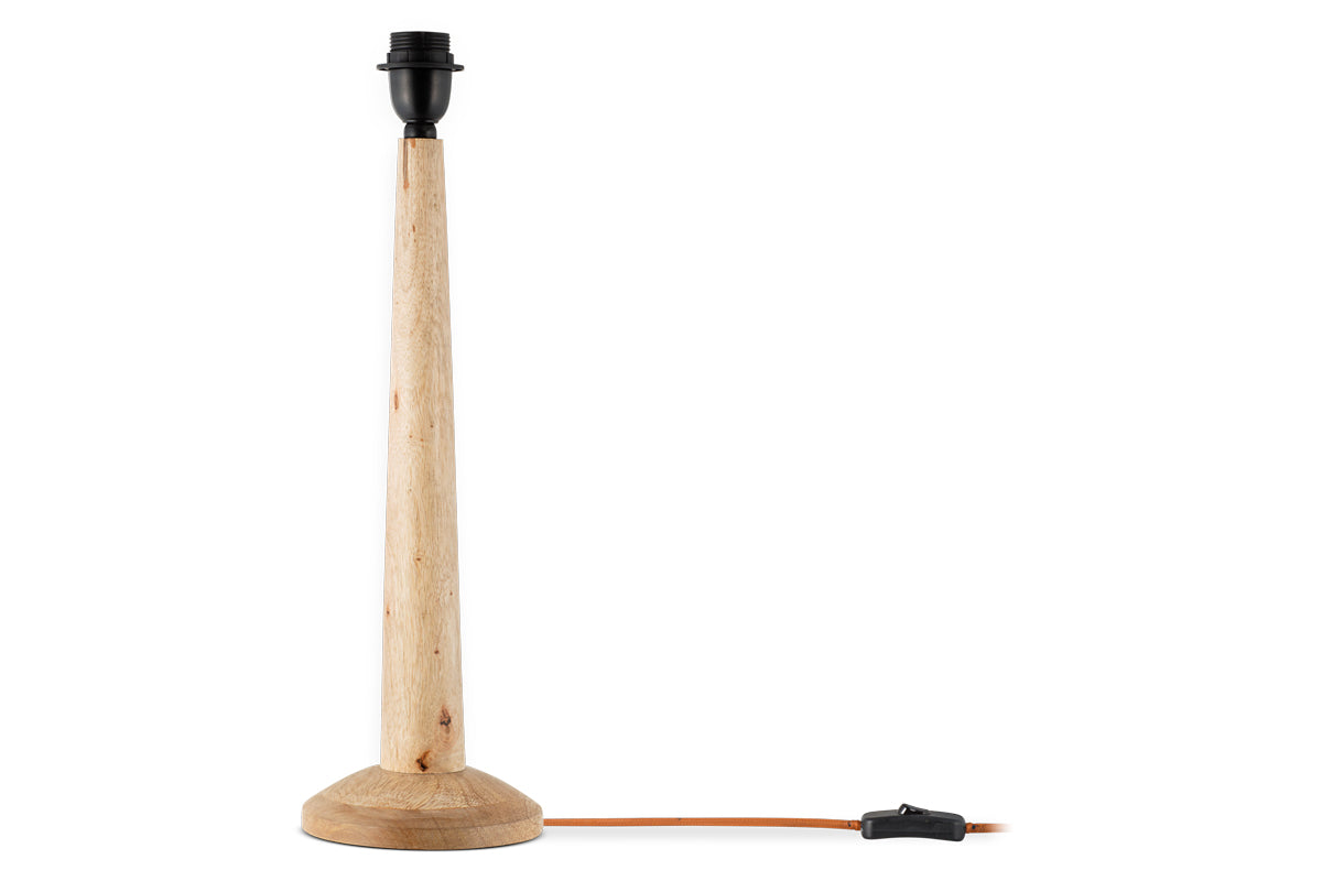 Lampe de table Sahar en bois de manguier - Naturel