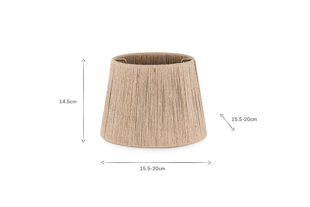 Abat-jour en jute tissé Tiwa - Naturel