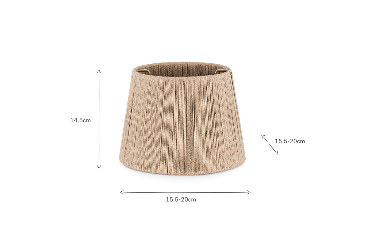 Abat-jour en jute tissé Tiwa - Naturel
