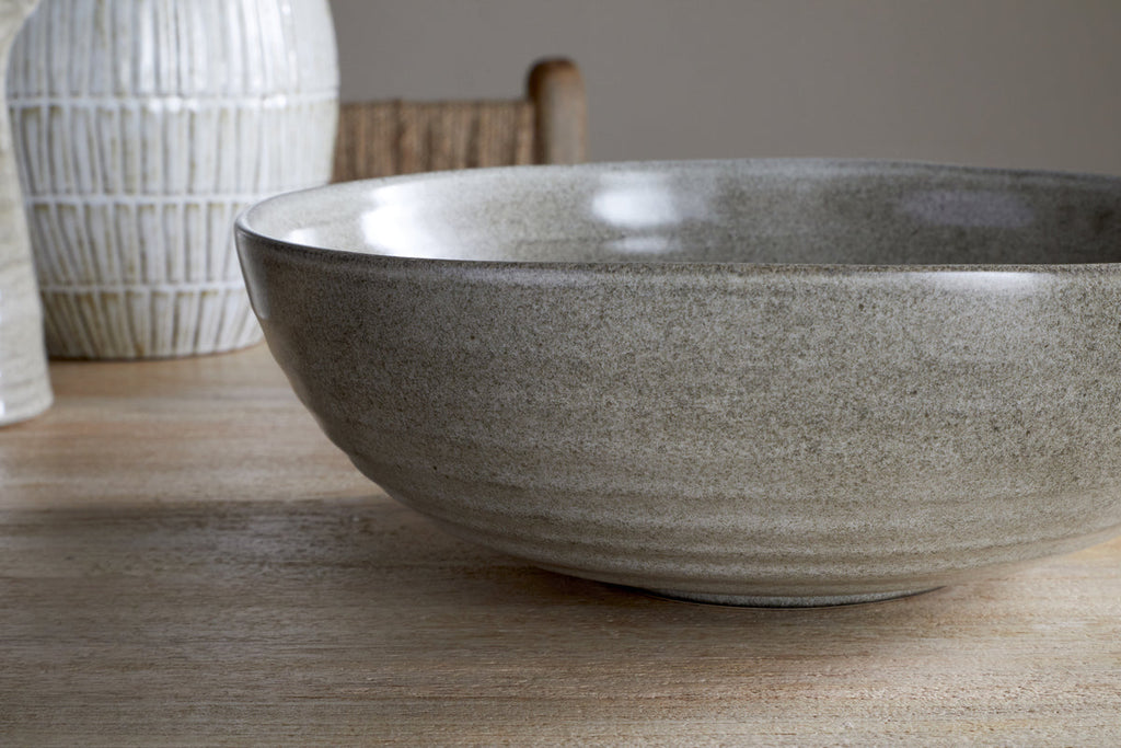 Bol de service en faïence Valinha - Gris
