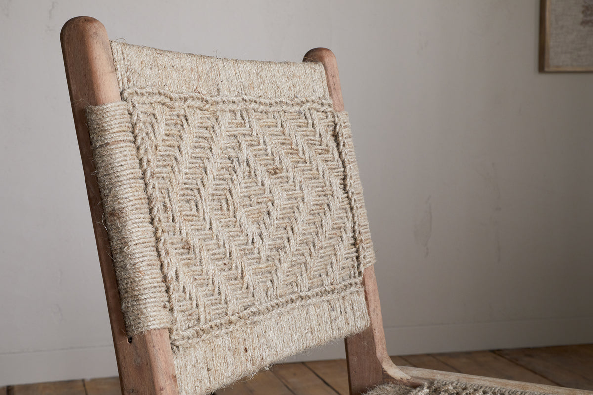 Chaise de salle à manger sans accoudoirs tissée Vinay - Naturel