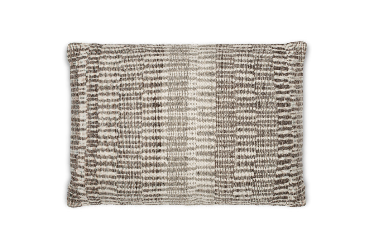 Housse de coussin en laine Aahna - Anthracite
