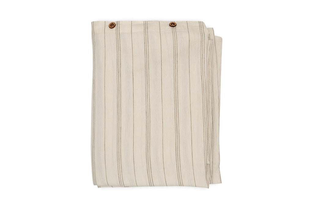 Housse de couette Anta en chanvre et coton – Vert sauge