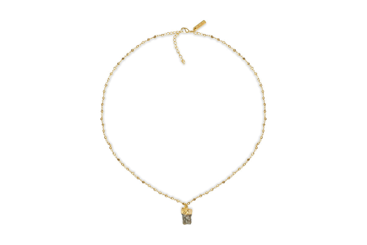 Collier Hadari en labradorite - Or