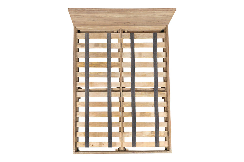 Lit Iya en bois recyclé - Naturel