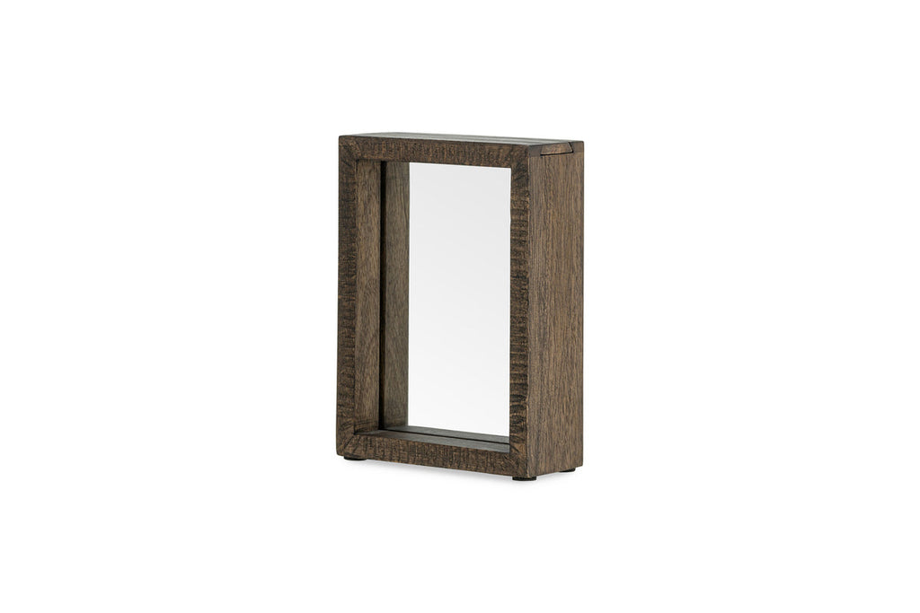 Cadre en bois de manguier Indu Standing - Frêne foncé