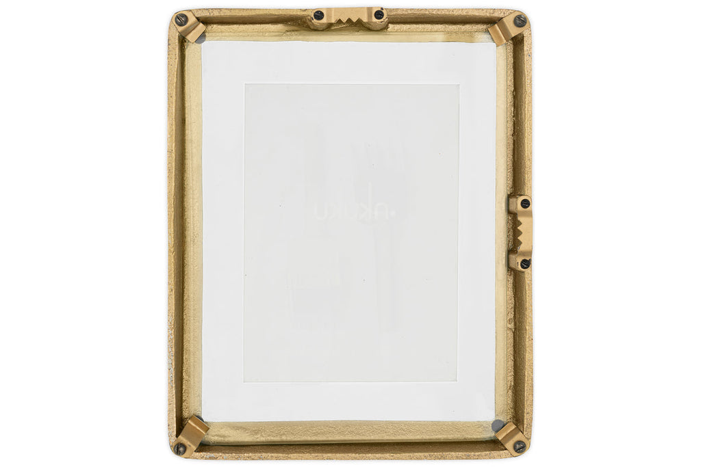 Cadre photo mural Jahala - Laiton antique