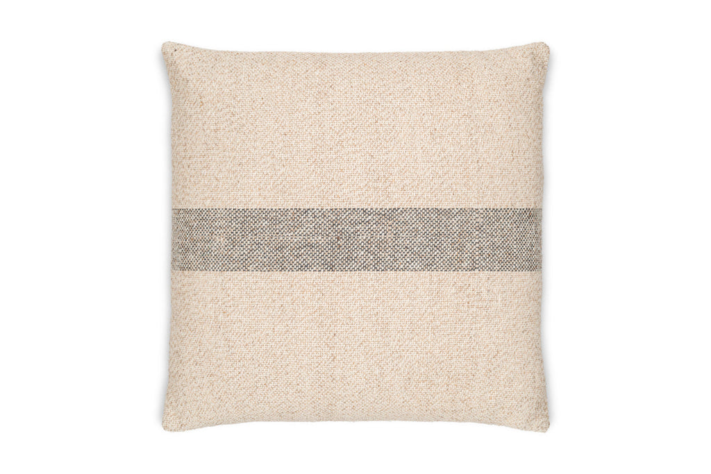 Housse de coussin Kallu en laine et coton - Naturel
