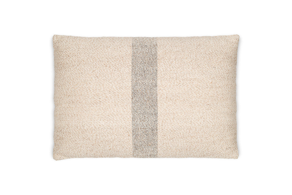 Housse de coussin Kallu en laine et coton - Naturel