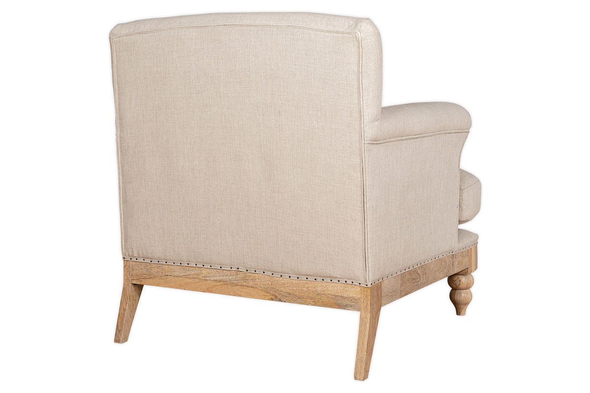 Fauteuil Kashi en lin - Naturel