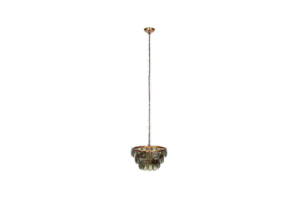 Lustre en verre recyclé Kagitha - Vert