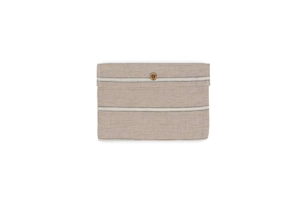 Taies d'oreiller Mora en chanvre et coton - Gris pierre