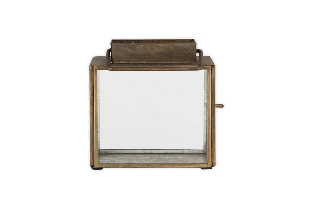 Mini lanterne de table Obi - Laiton antique