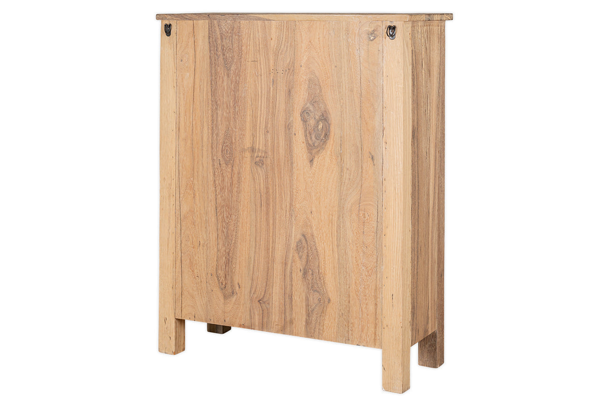Casier à vin Shanthi en bois recyclé - Naturel