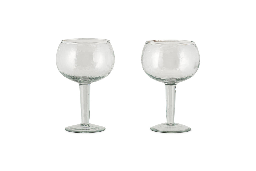 Verre à gin martelé Yala - Transparent (lot de 2)