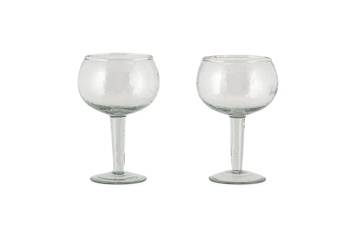 Verre à gin martelé Yala - Transparent (lot de 2)