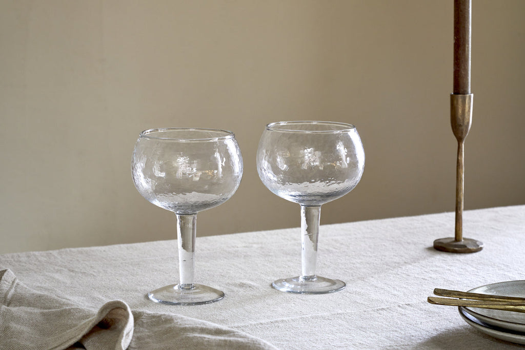 Verre à gin martelé Yala - Transparent (lot de 2)