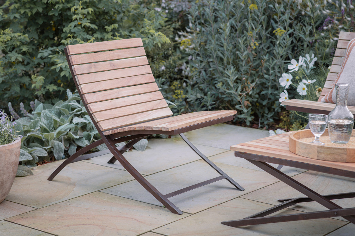 Chaise d'extérieur Yatin - Naturel