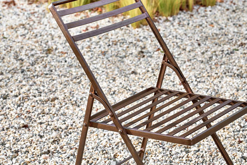 Chaise de bistrot en fer Yealme