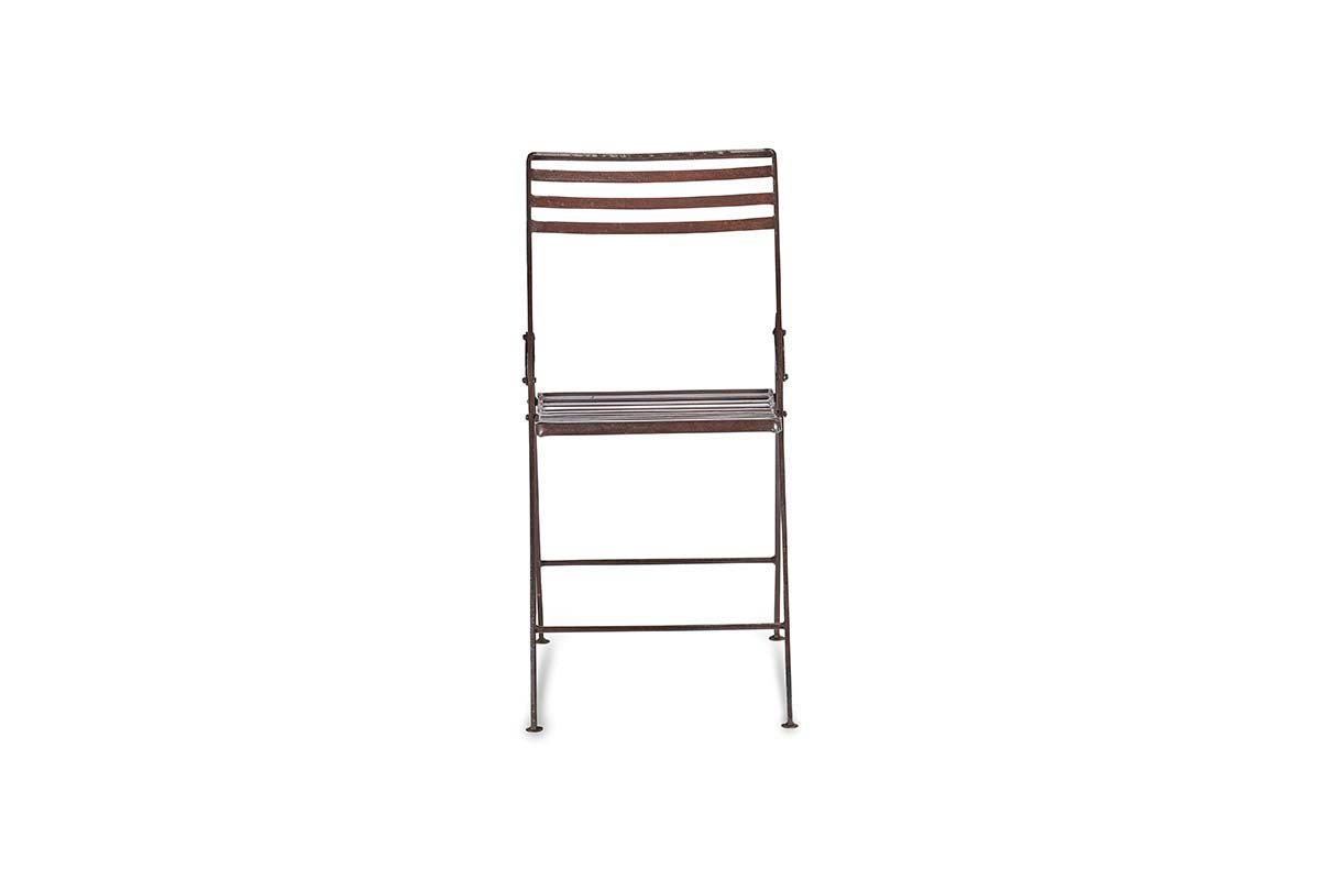 Chaise de bistrot en fer Yealme